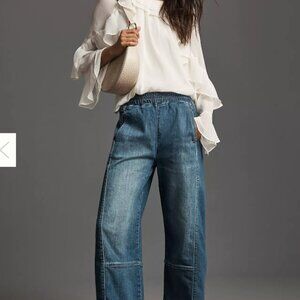 Izzie Relaxed Pull-On Barrel Jean